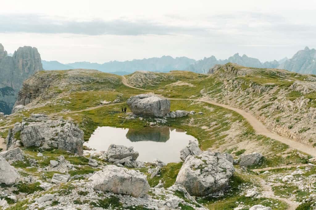 lakes around tre cime