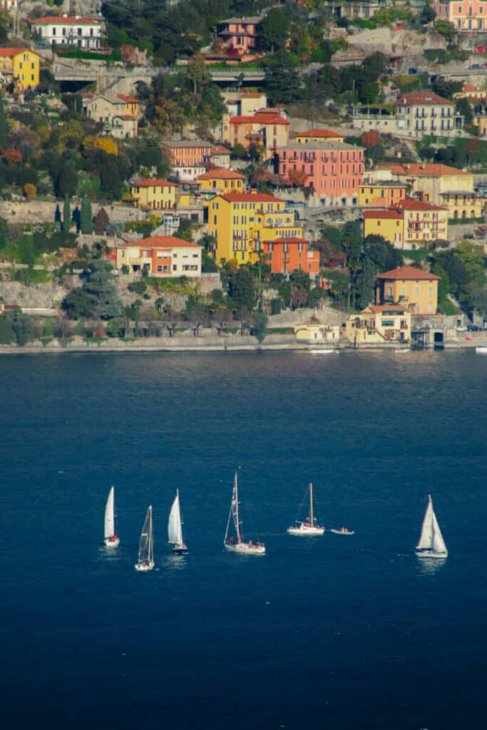 lake como in winter